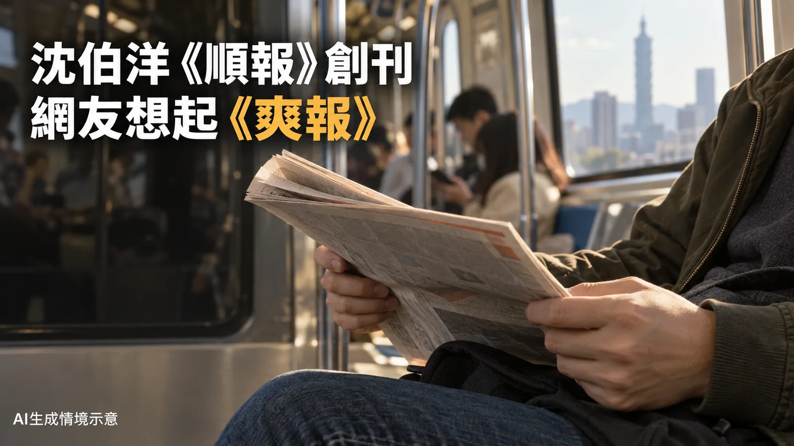 沈伯洋《順報》創刊　網友想起《爽報》，8頁帶讀者逛台北