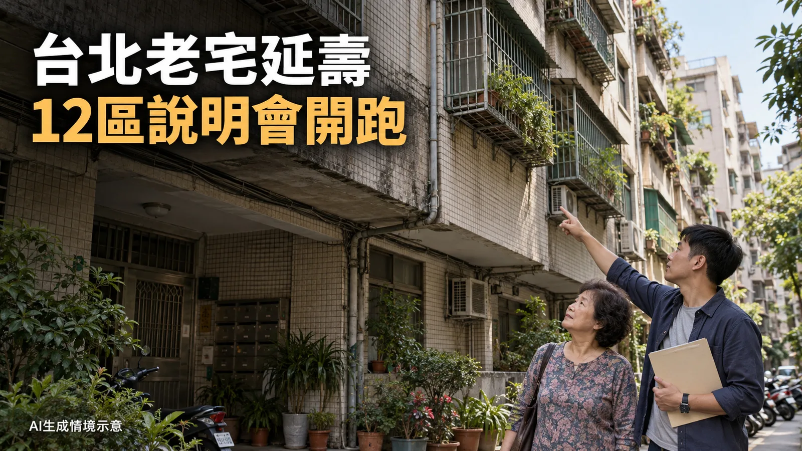 台北老宅延壽說明會巡迴12區，公寓補助申請至11月底