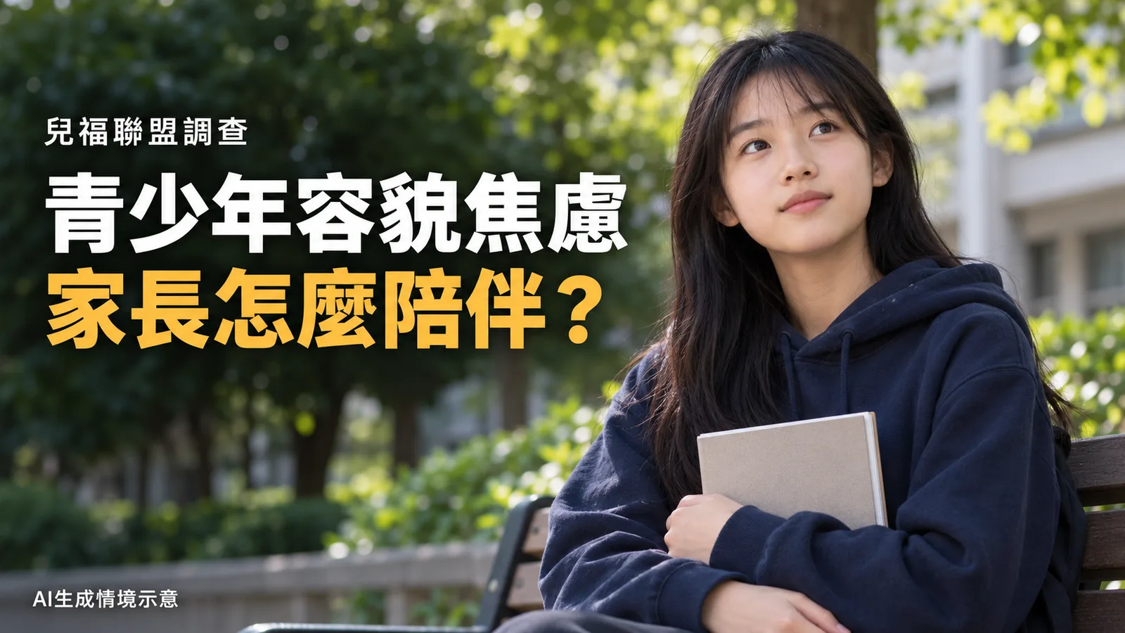 青少年容貌焦慮怎麼辦？兒盟調查35.4%受訪者自述焦慮，家長如何陪伴