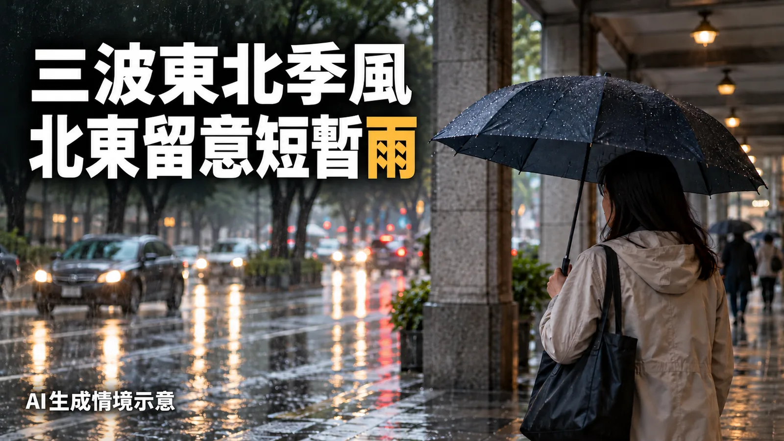 三波東北季風何時來？北東雨區、轉涼時間與一週天氣