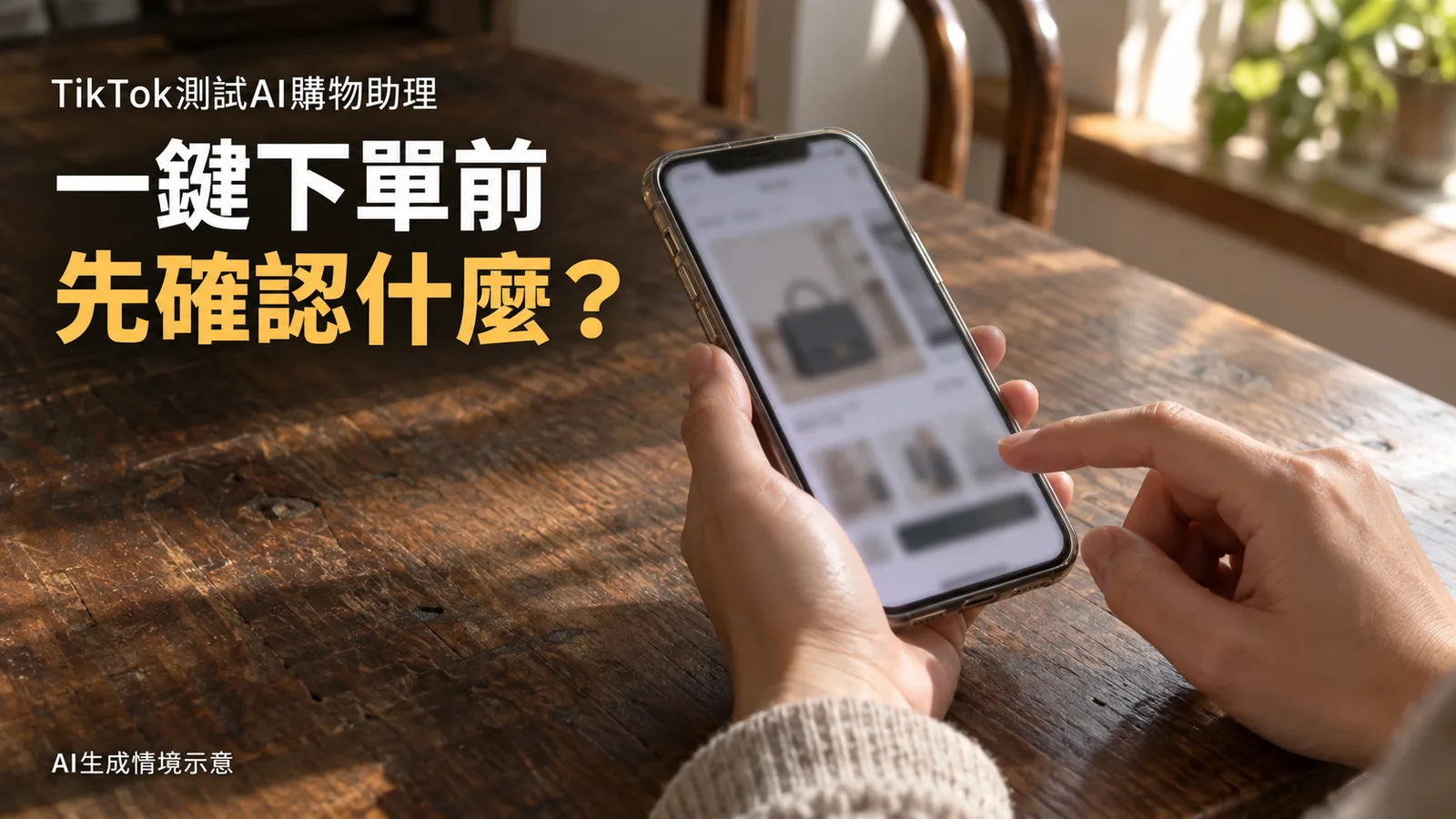 TikTok測試AI購物助理，一鍵下單前要核對哪些資訊？