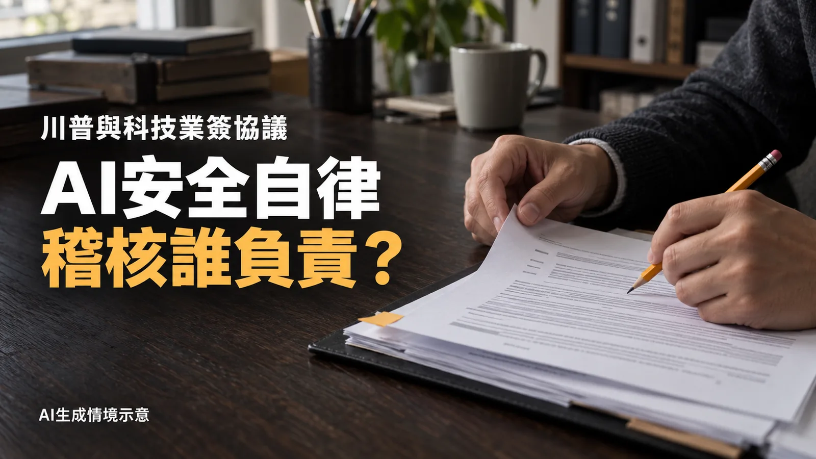 川普與科技業簽AI安全自律協議，稽核責任如何落實？